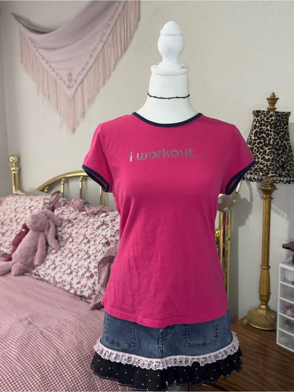 Y2K Gap Workout Ringer Tee - Picture 4 of 6